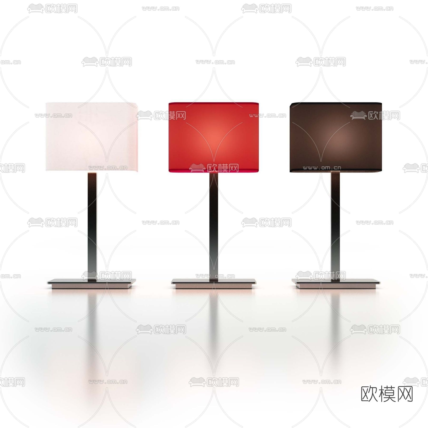 现代台灯免费3d模型下载