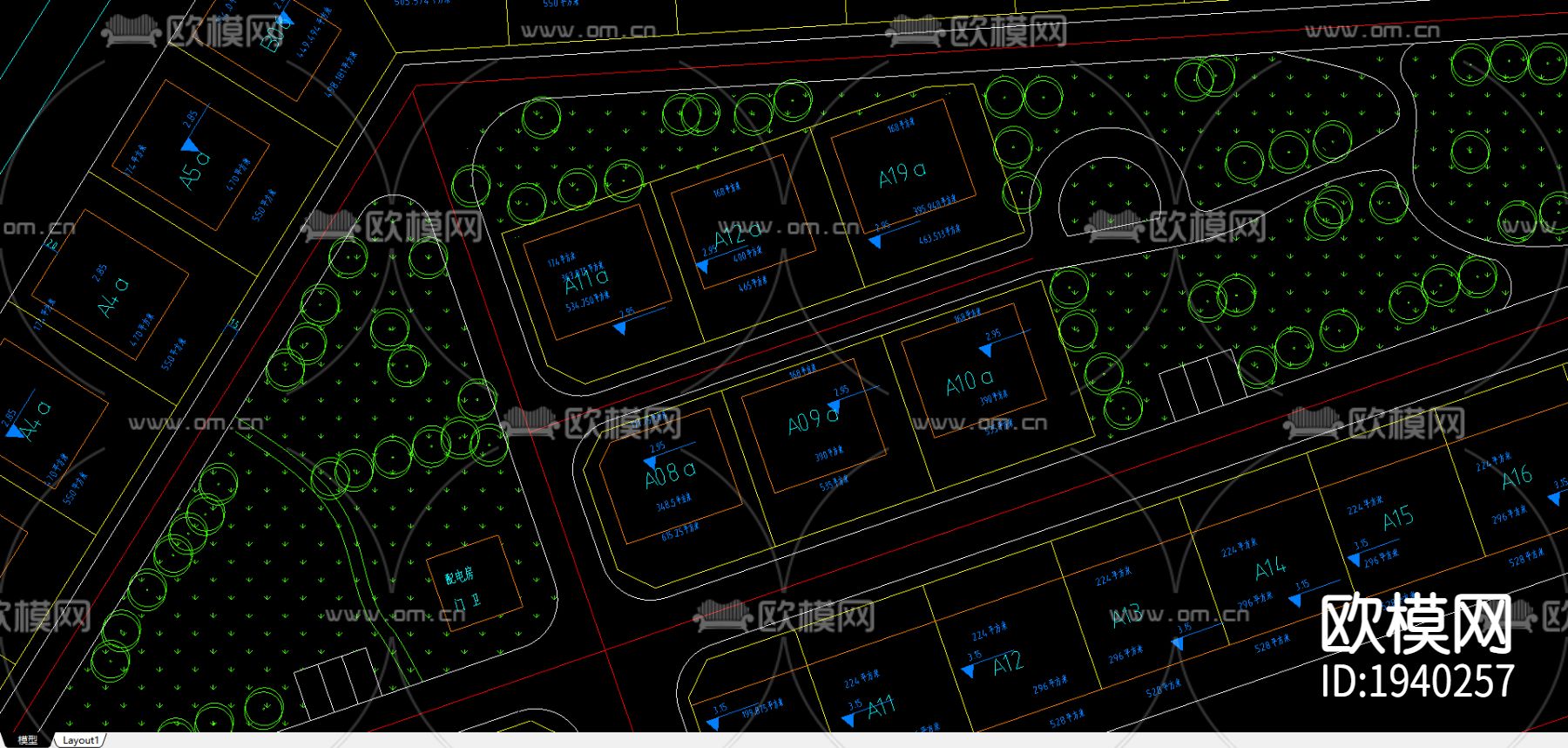 蓝泉别墅方案一下载（渲染图1）