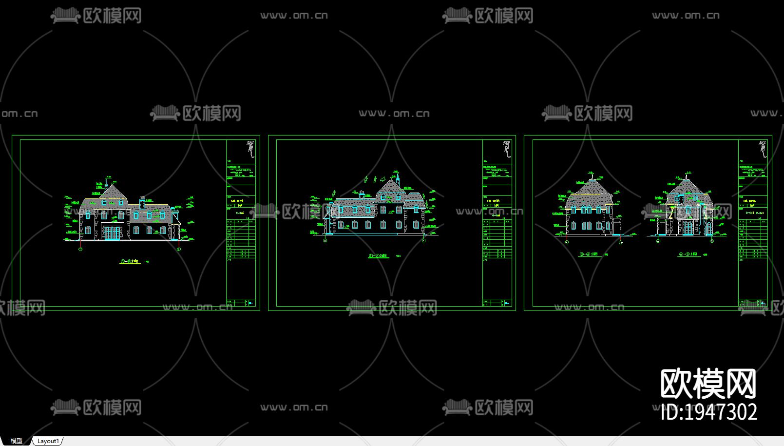 医疗所cad施工图下载（渲染图3）