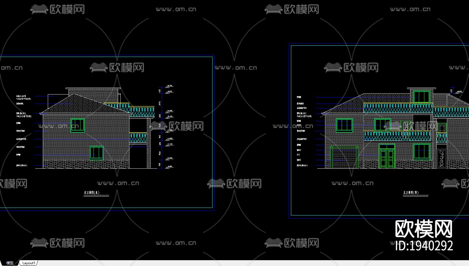 农村住宅旧房改造下载（渲染图1）