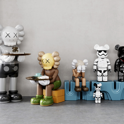 潮玩雕塑摆件3d模型