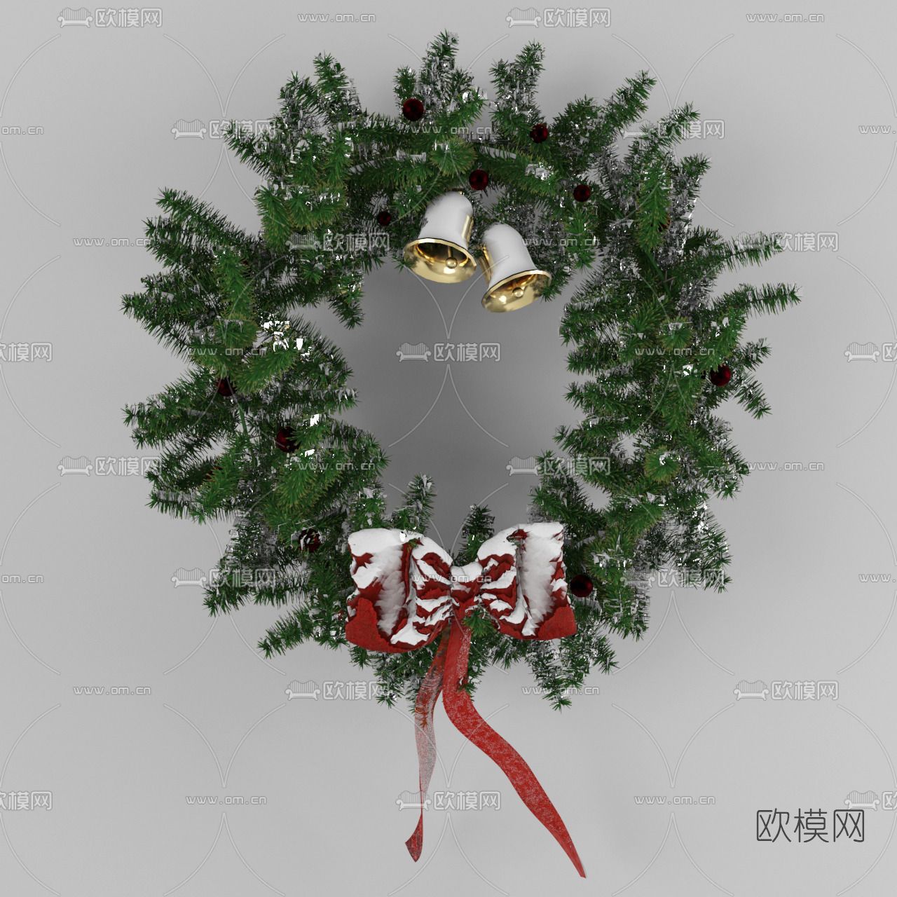 现代圣诞挂件免费3d模型下载