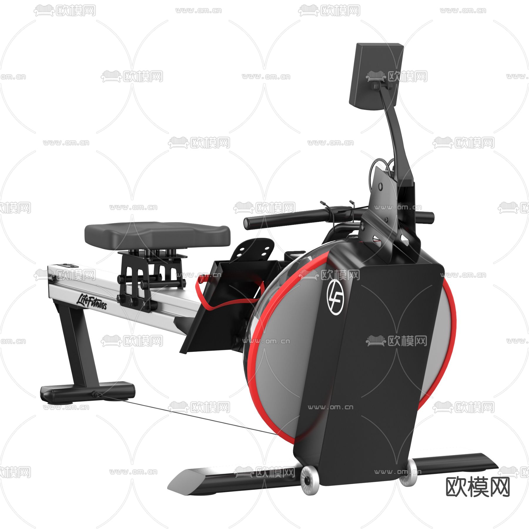 现代健身器材3d模型