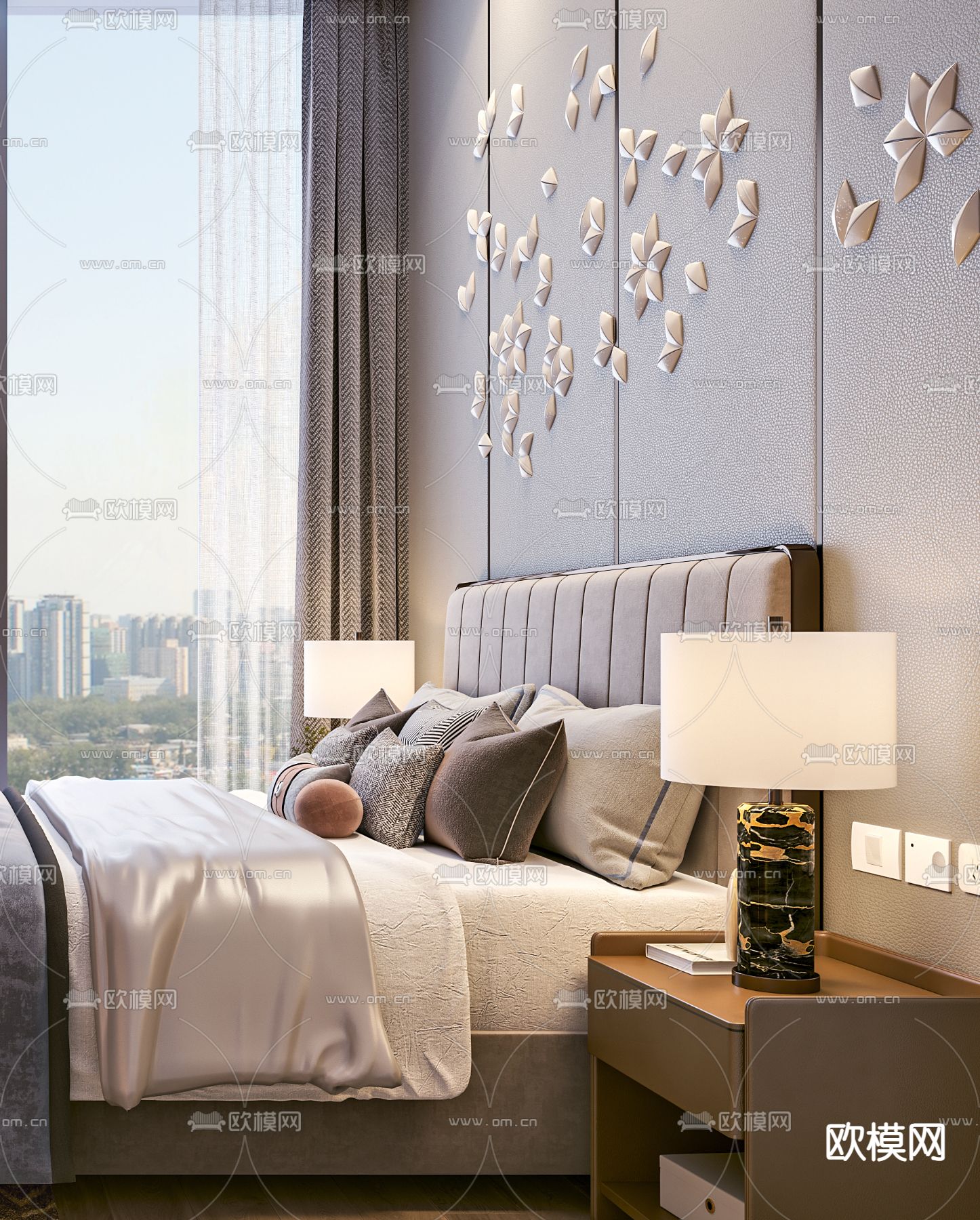 现代单身公寓3d模型下载（渲染图3）