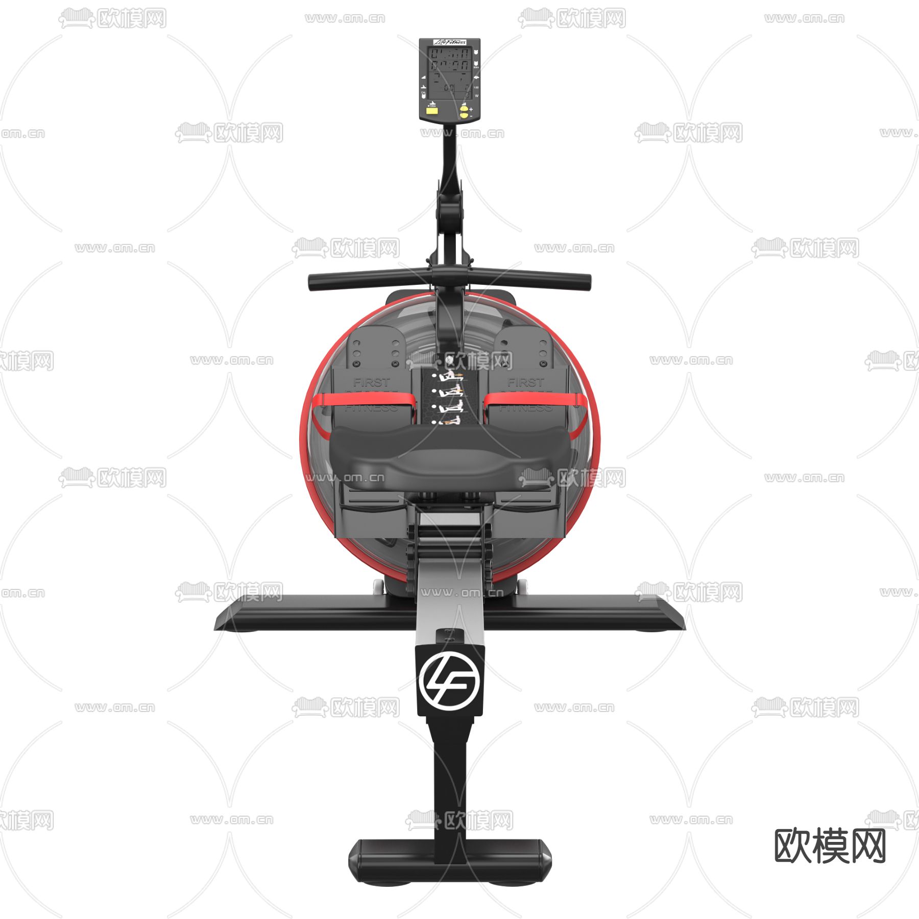 现代健身器材3d模型