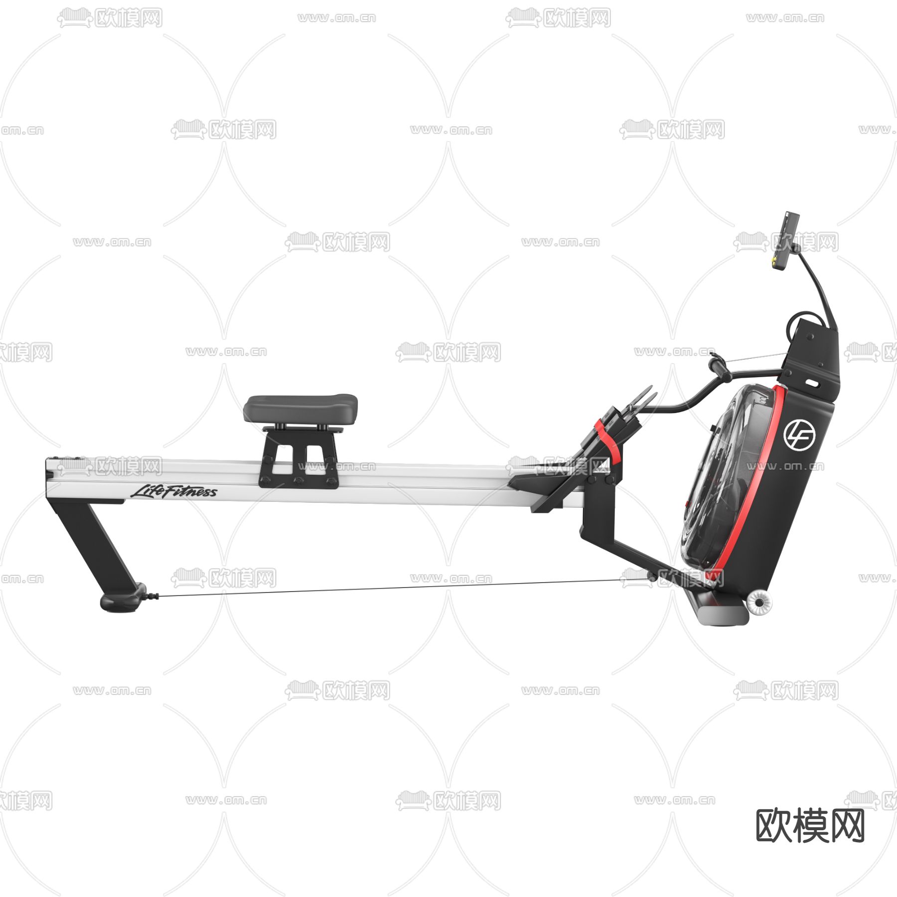 现代健身器材3d模型