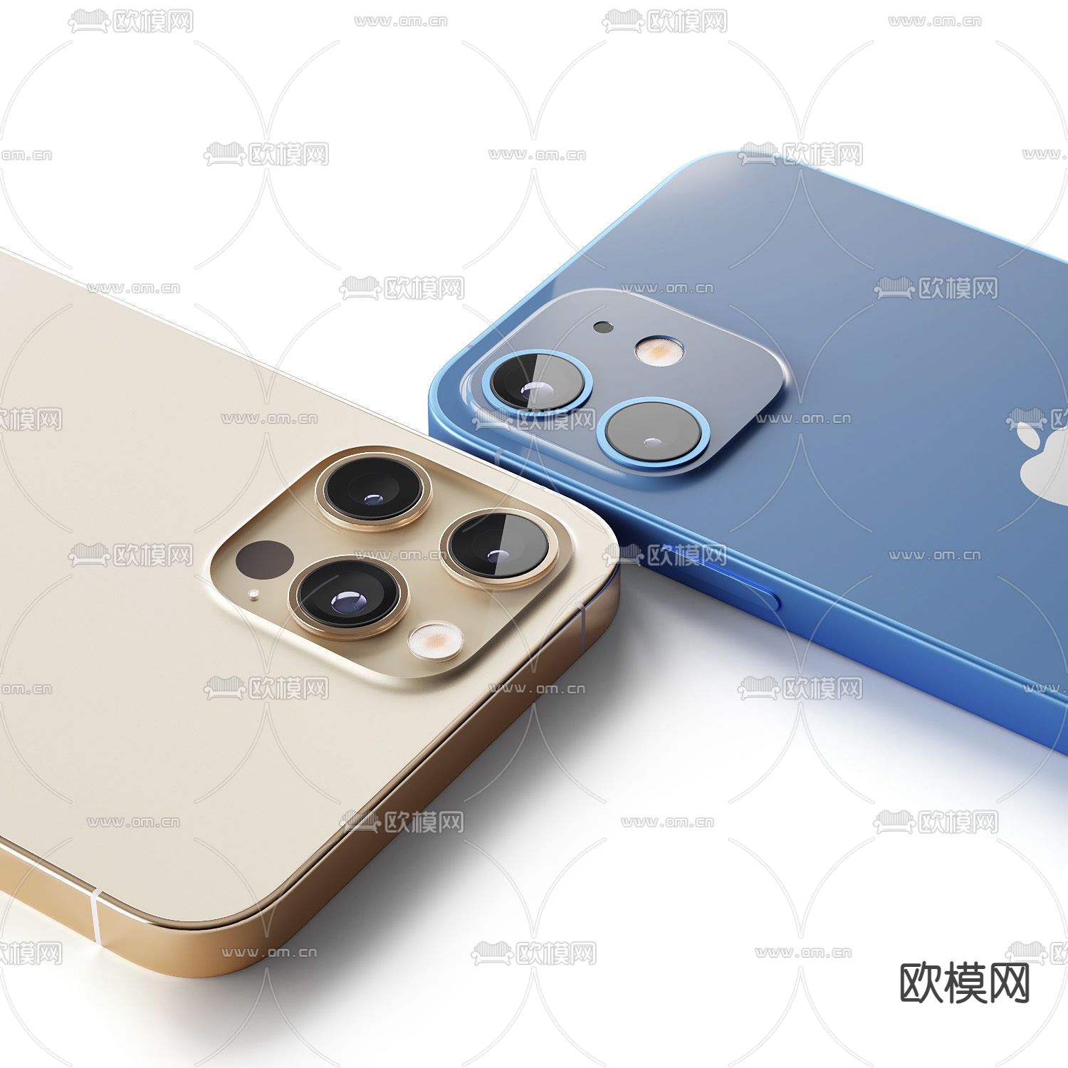 现代苹果手机3d模型下载（渲染图2）