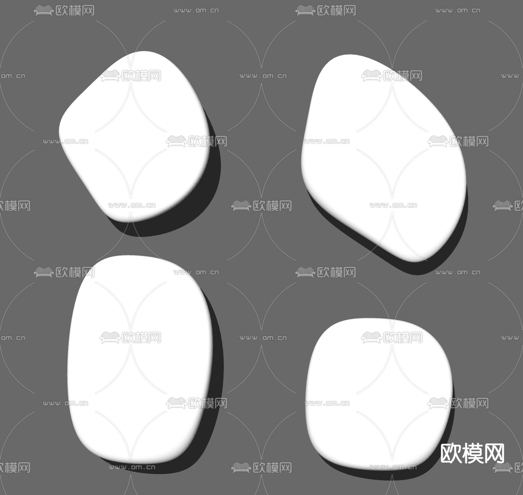 现代时尚壁灯su模型下载（渲染图2）