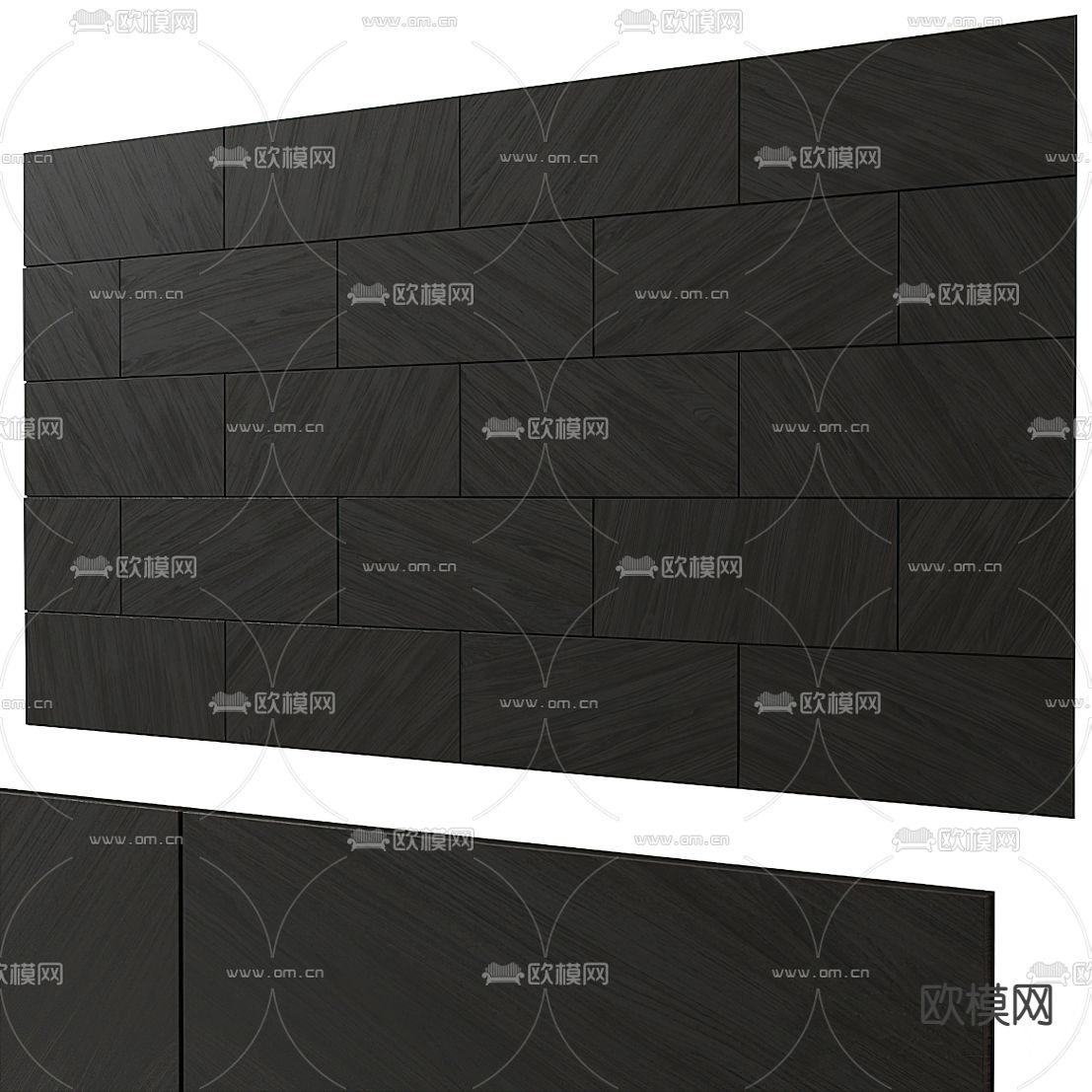 现代岩石墙板背景墙3d模型下载（渲染图4）