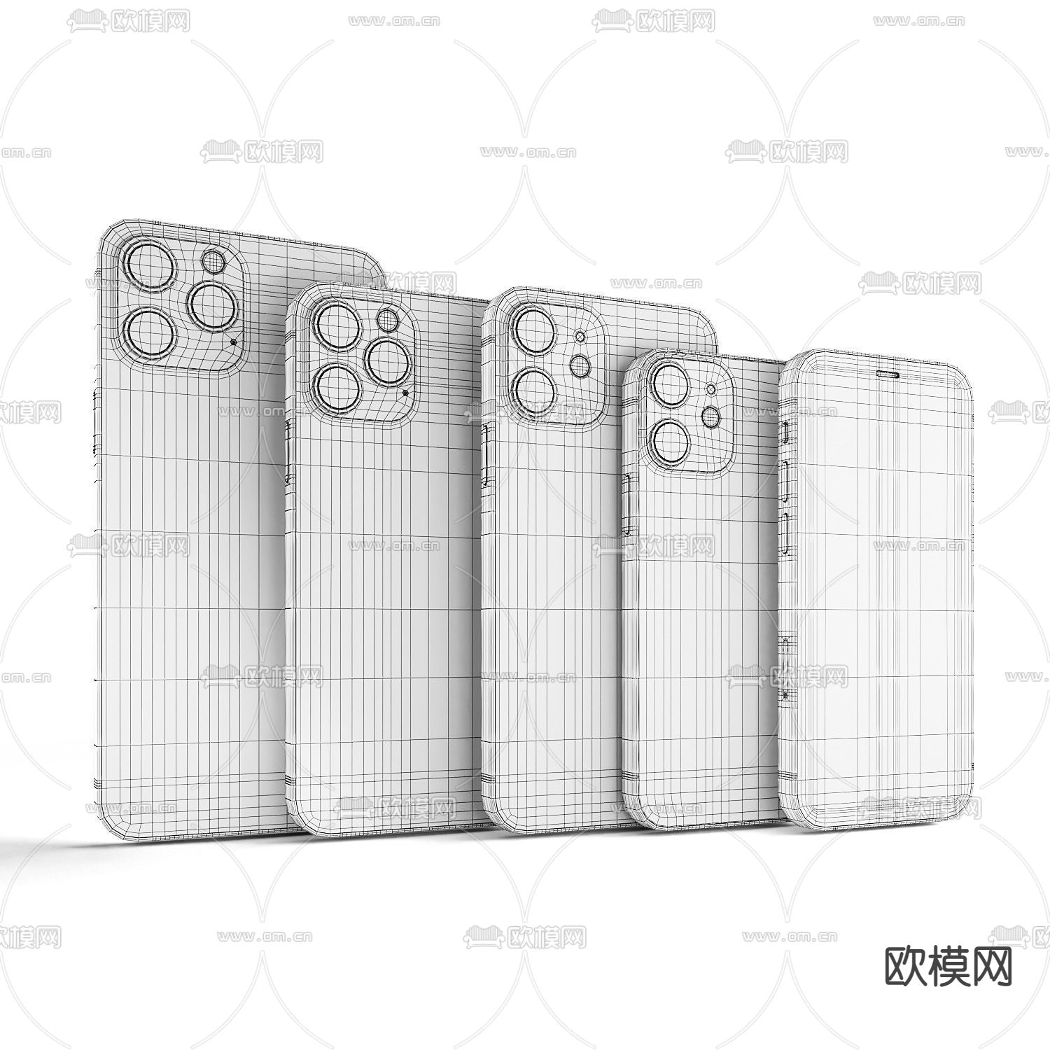 现代苹果手机3d模型下载（渲染图5）