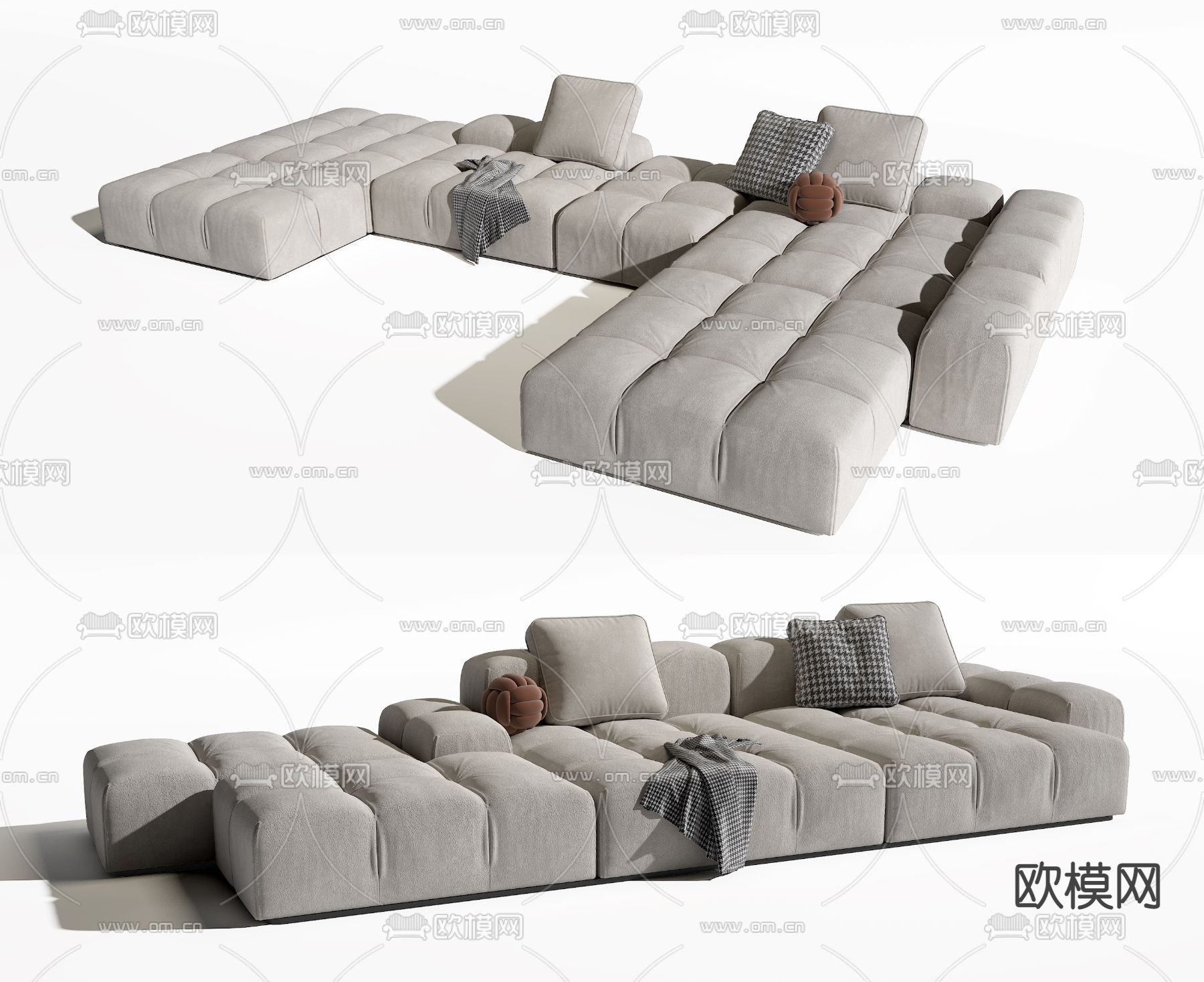 Arflex多人沙发3d模型下载