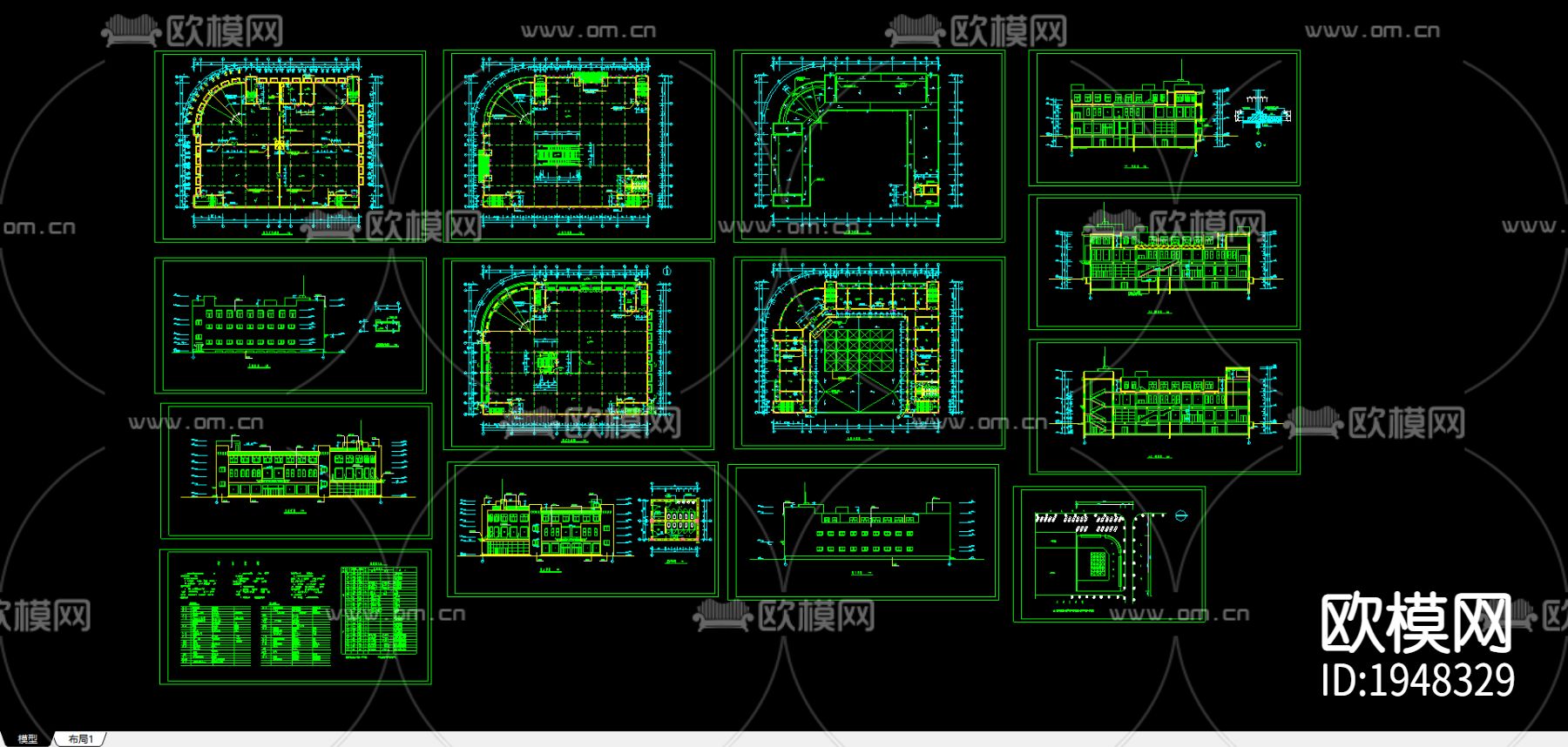 商场cad施工图下载（渲染图3）