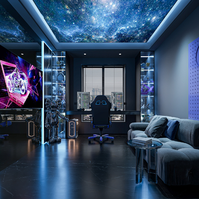 现代电竞室3d模型