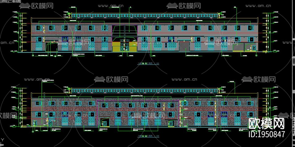 廠房cad施工圖下載(渲染圖6)
