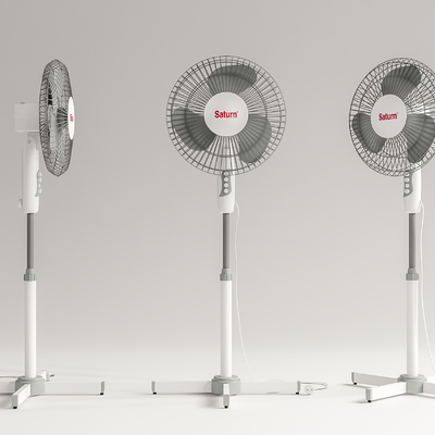  现代落地风扇su模型 