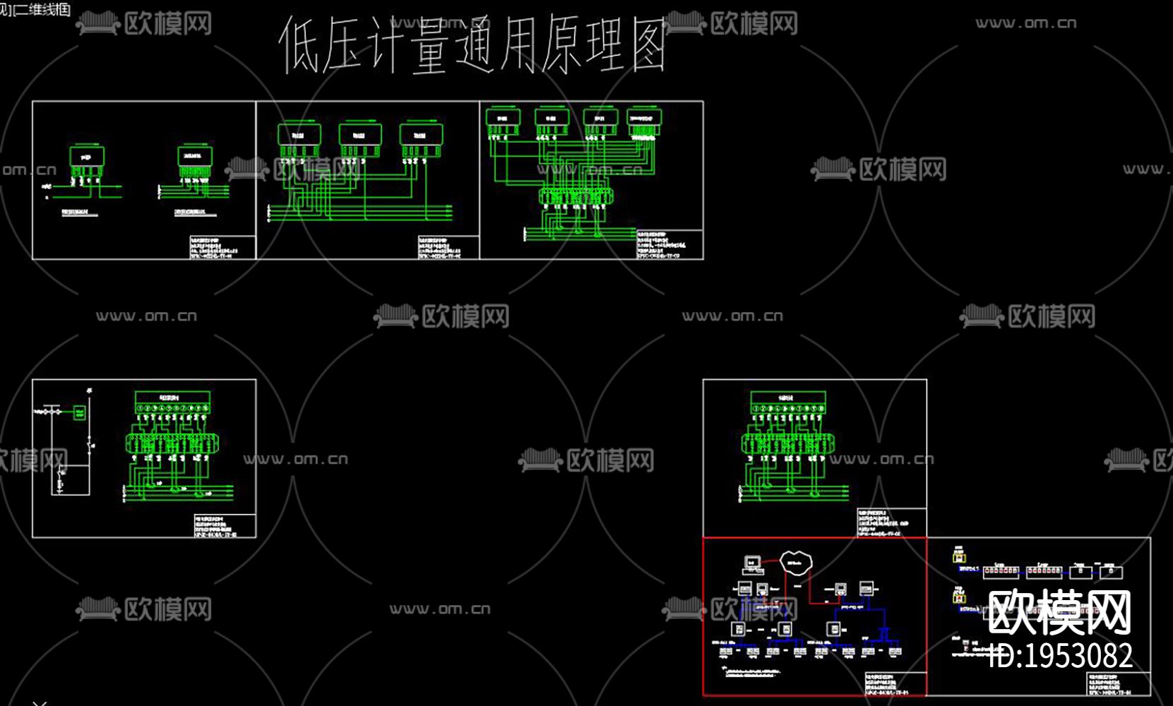 配电箱cad图块下载（渲染图5）