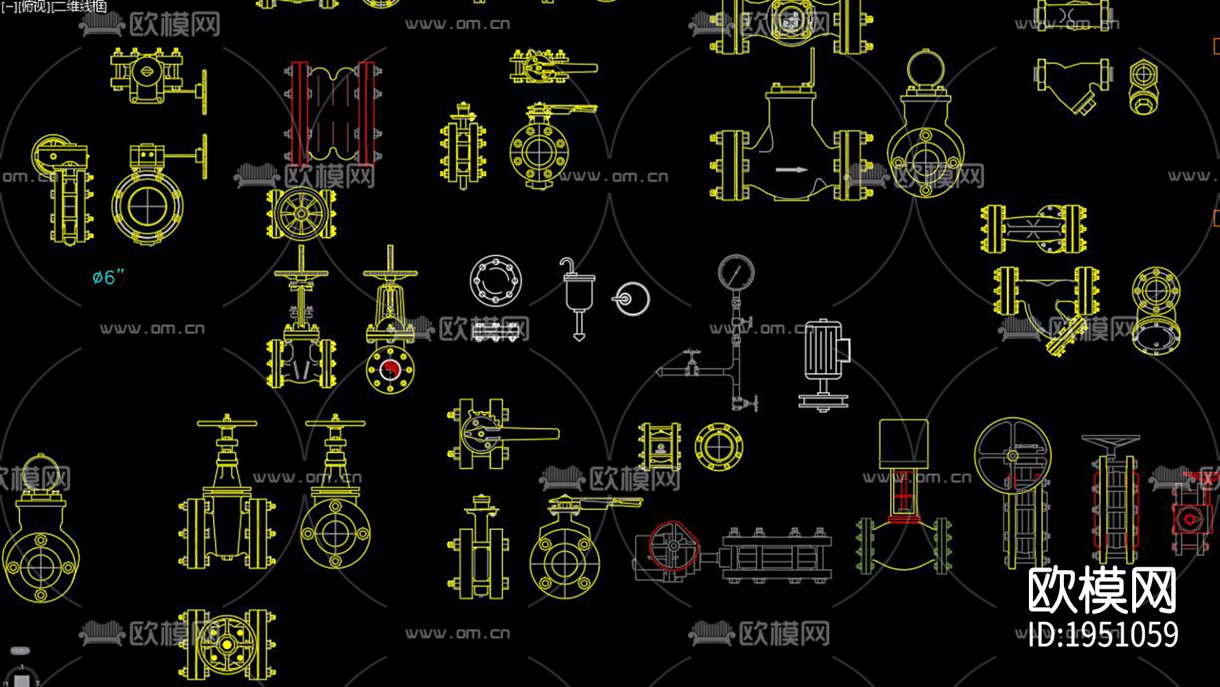 管件弯头cad图库下载（渲染图7）