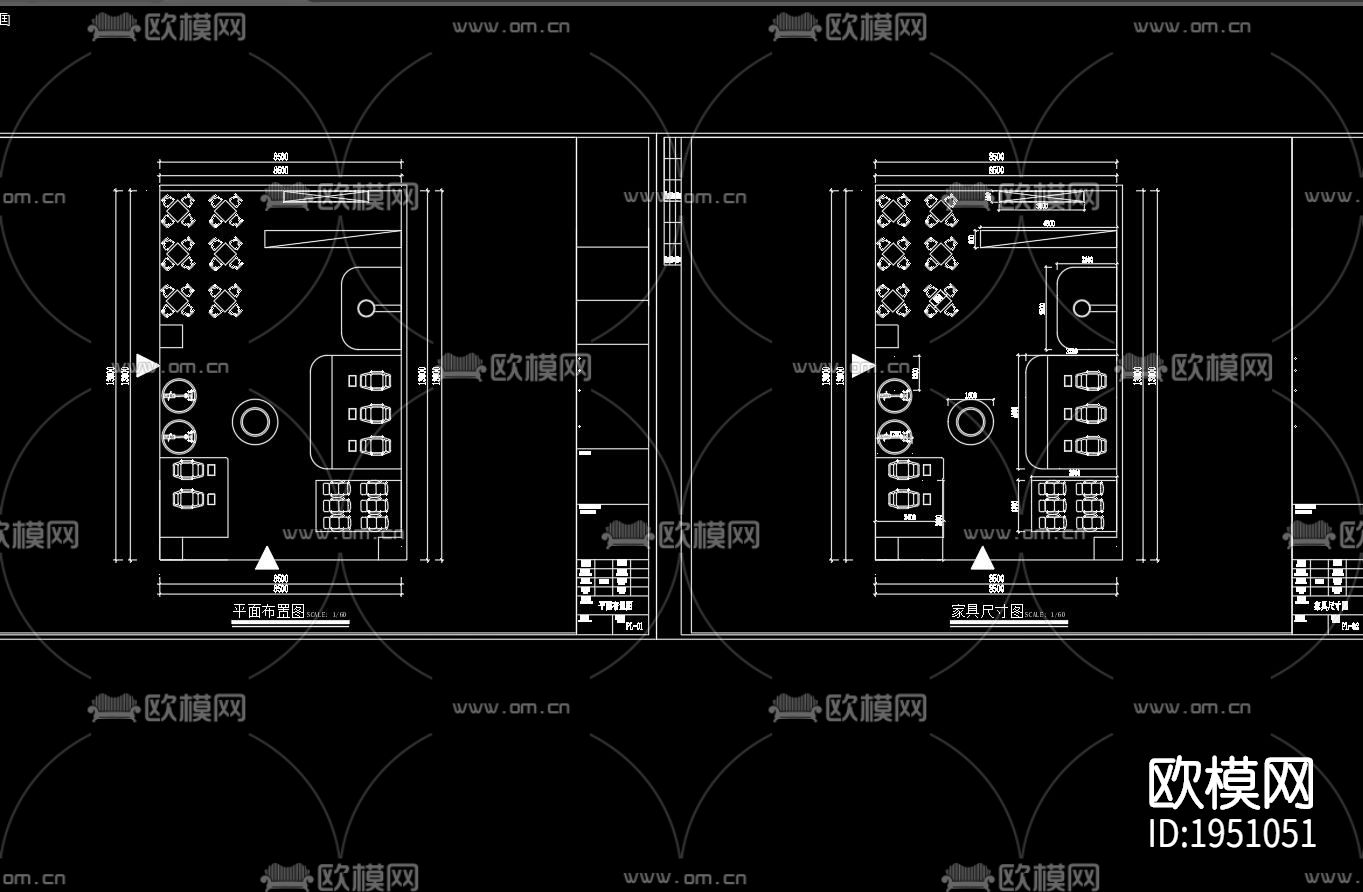 展厅设计方案cad施工图下载（渲染图1）