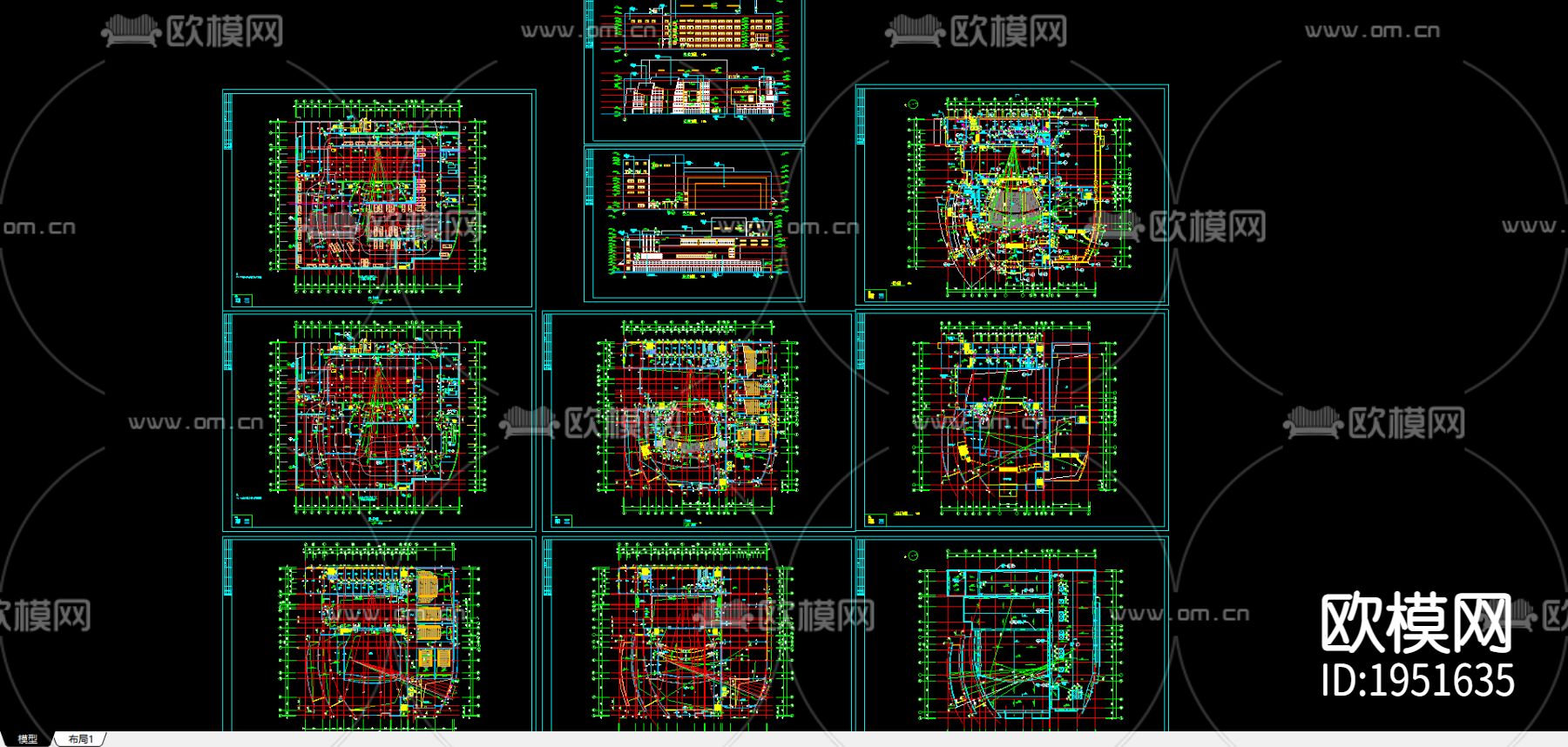 影剧院1施工图下载（渲染图6）