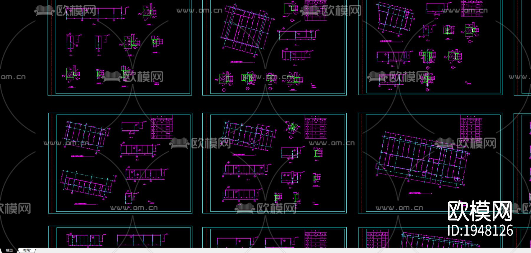 机场航站楼cad图纸下载（渲染图1）