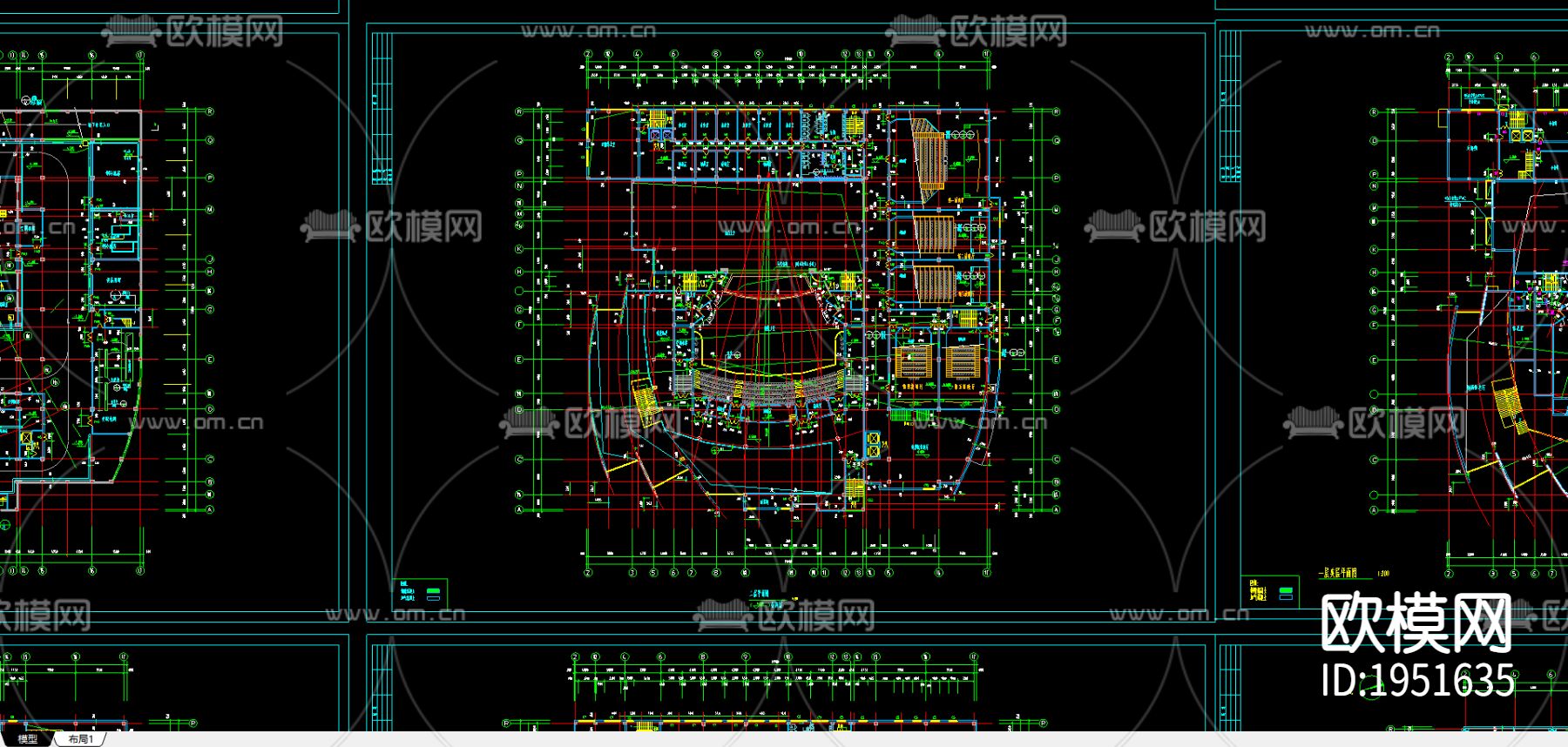 影剧院1施工图下载（渲染图5）