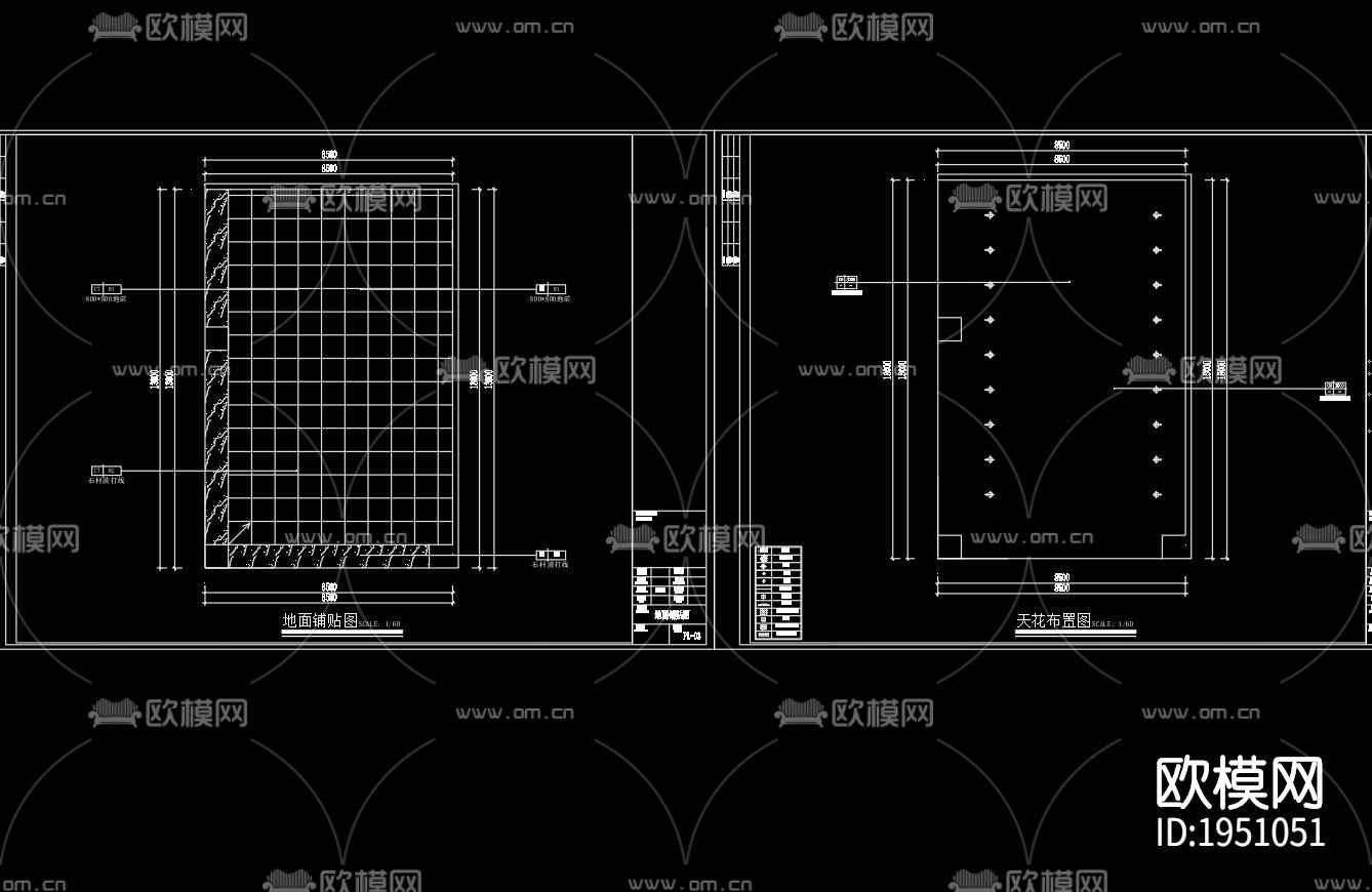 展厅设计方案cad施工图下载（渲染图2）