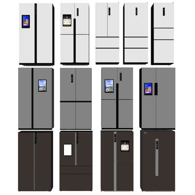  现代冰箱su模型 