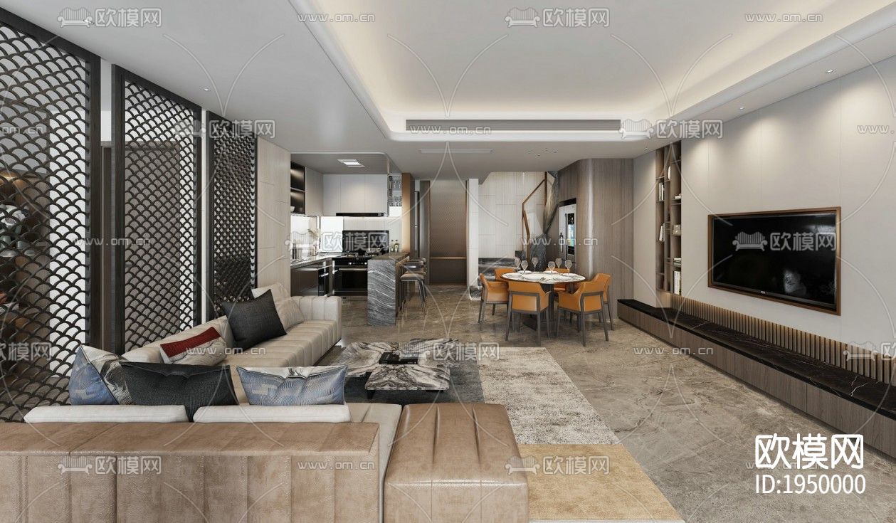 家装cad施工图下载（渲染图2）