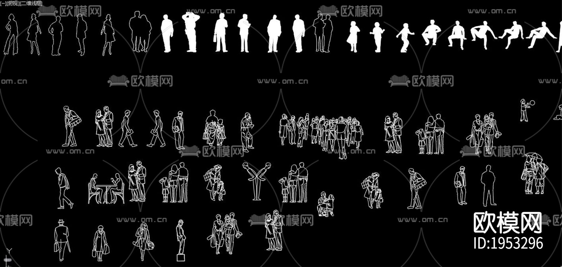 人物cad立面图下载（渲染图9）