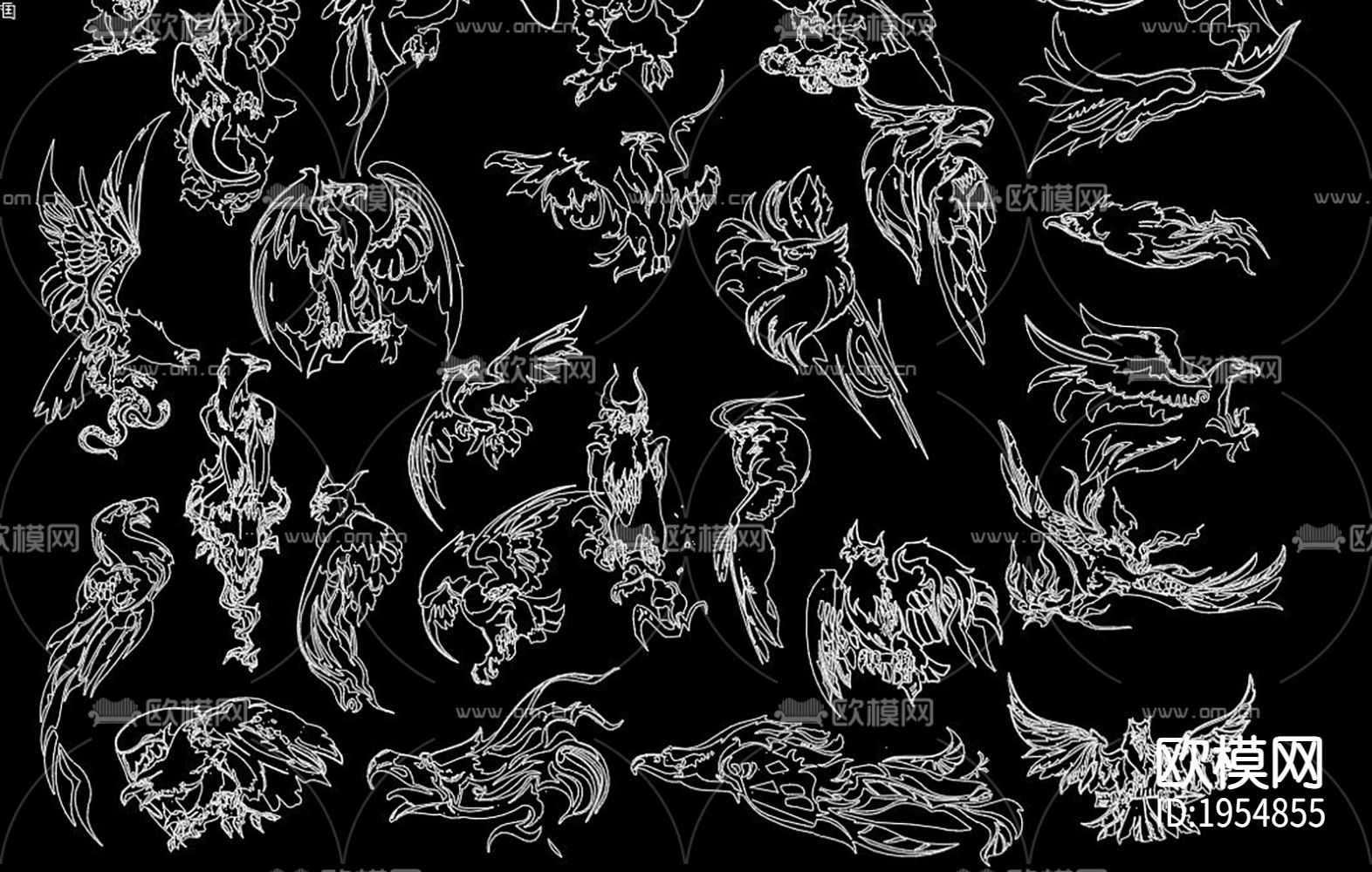 老鹰cad图块下载（渲染图5）