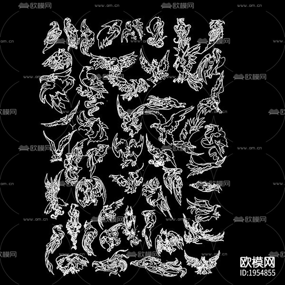 老鹰cad图块下载（渲染图1）