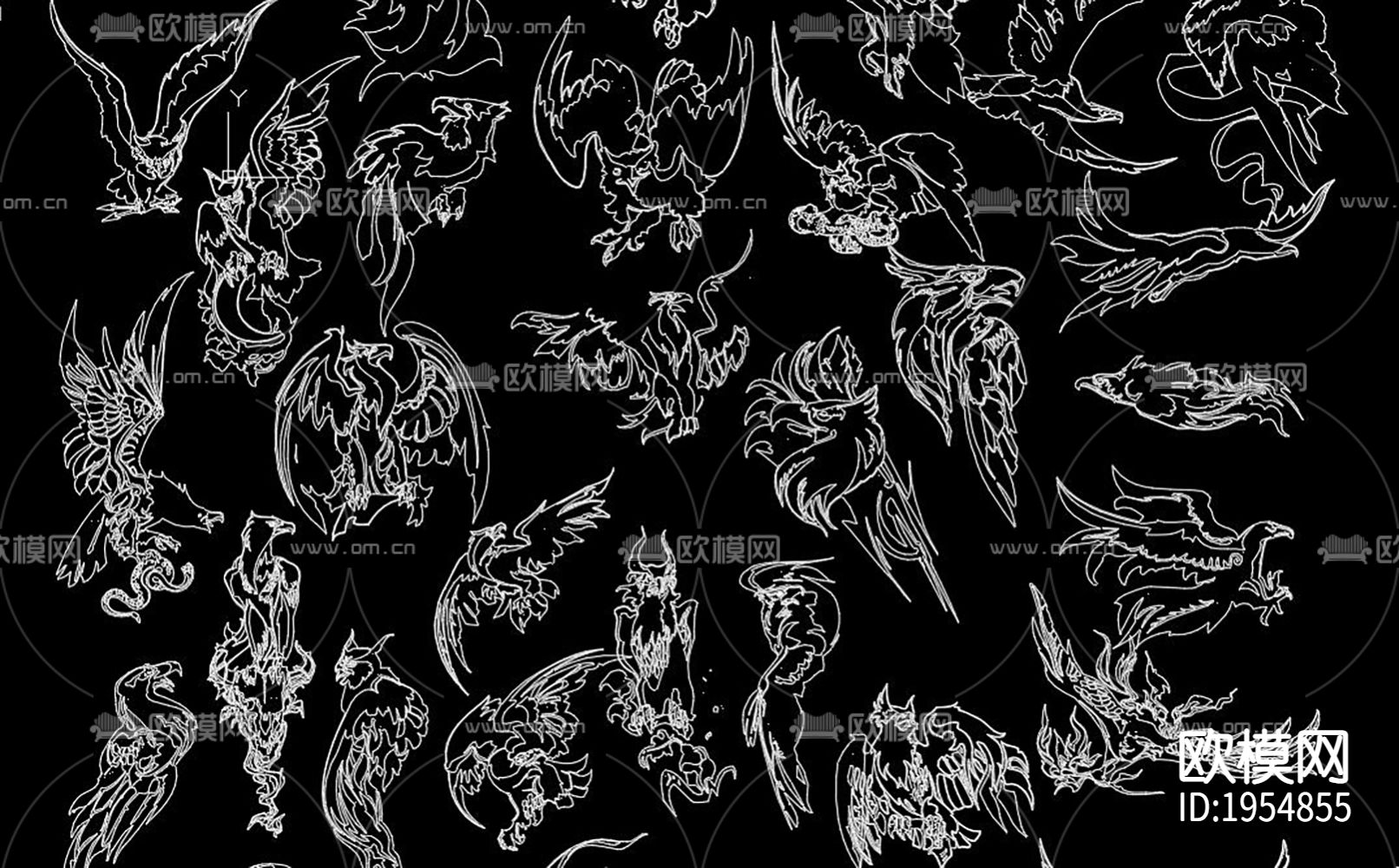 老鹰cad图块下载（渲染图3）