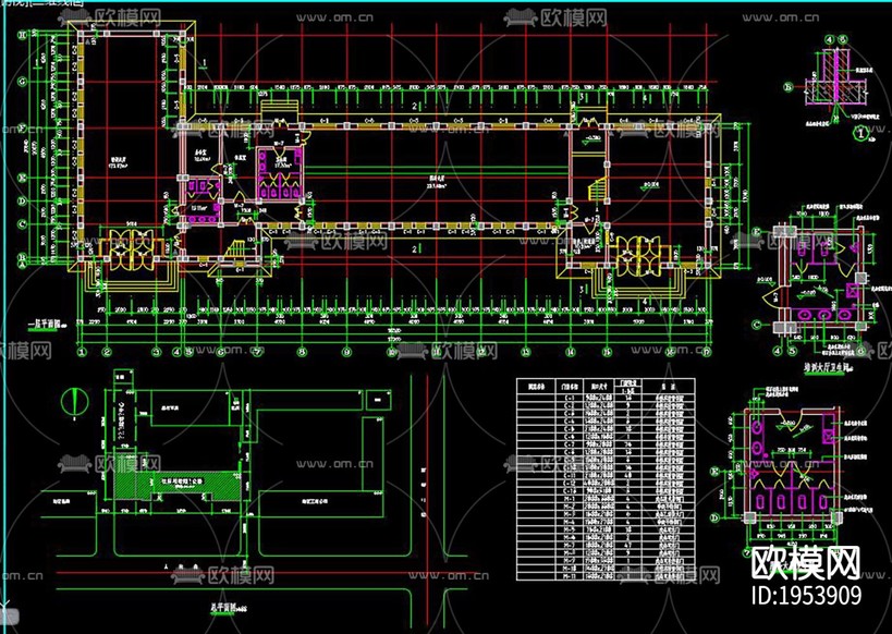 歐式建筑CAD施工圖下載(渲染圖9)