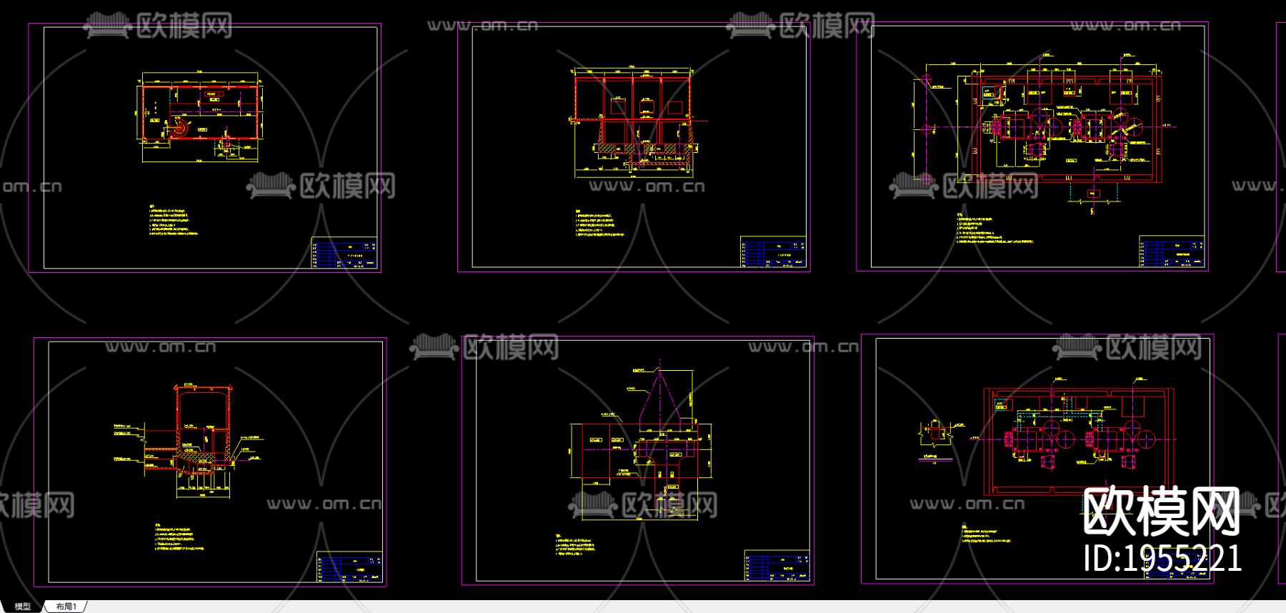 电站cad施工图下载（渲染图1）