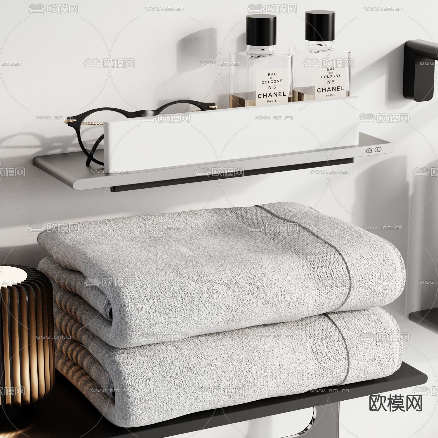 现代卫浴洗涤用品3d模型下载（渲染图3）