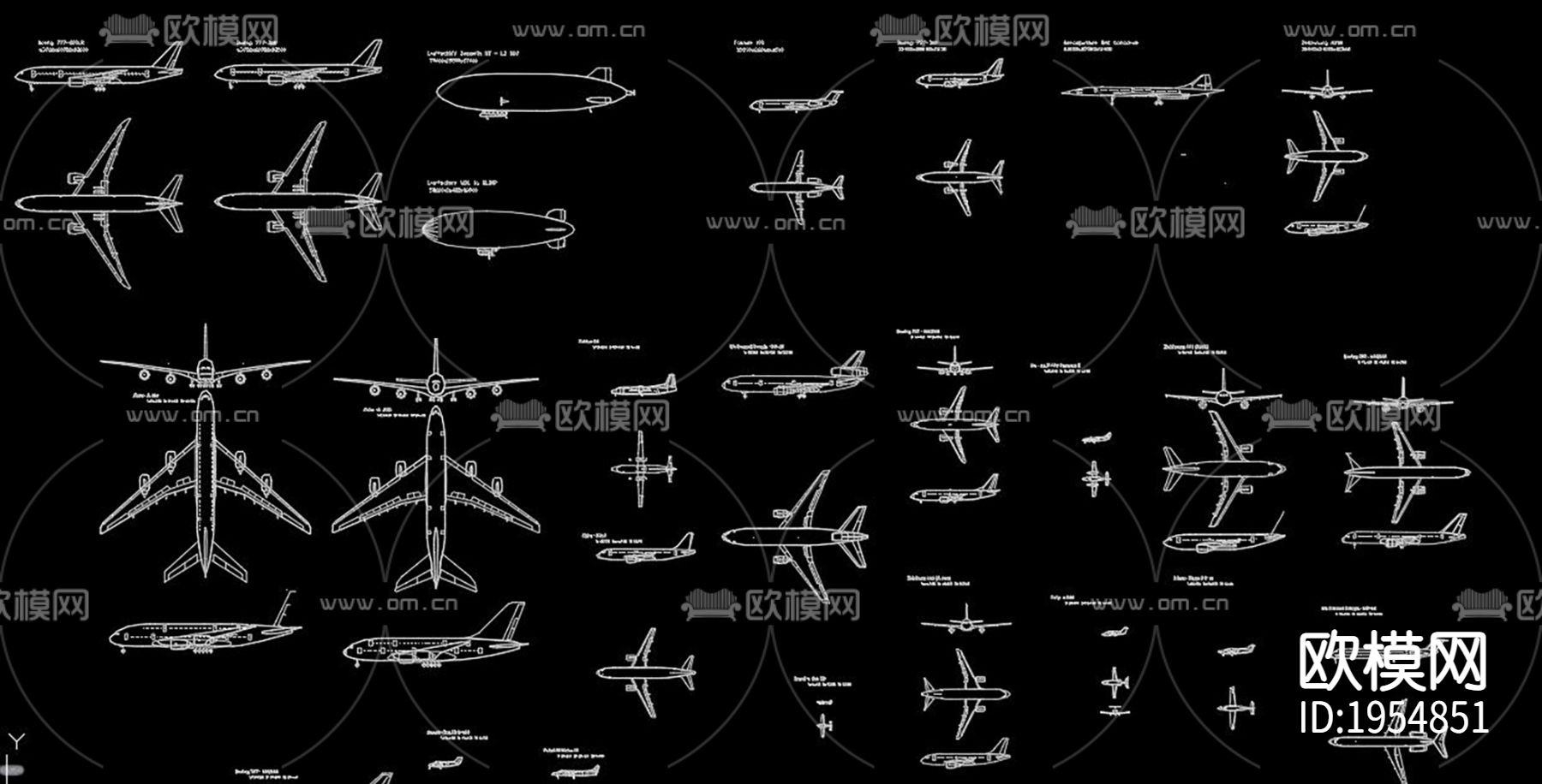飞机cad图块下载（渲染图5）