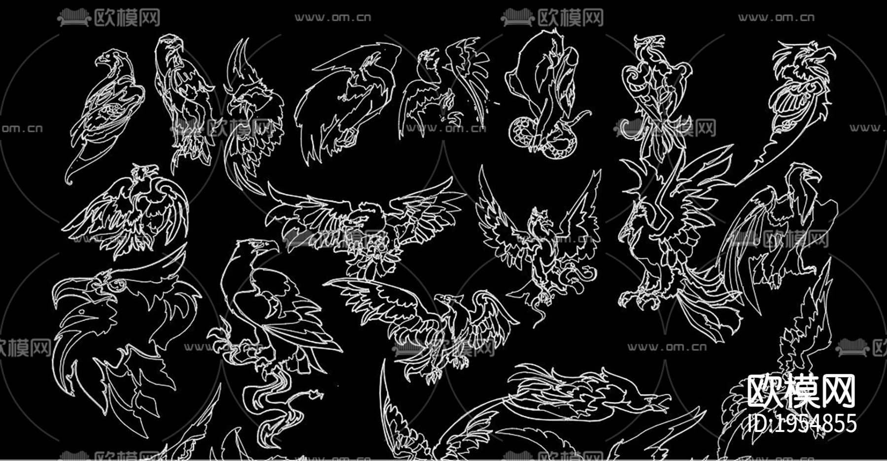 老鹰cad图块下载（渲染图4）