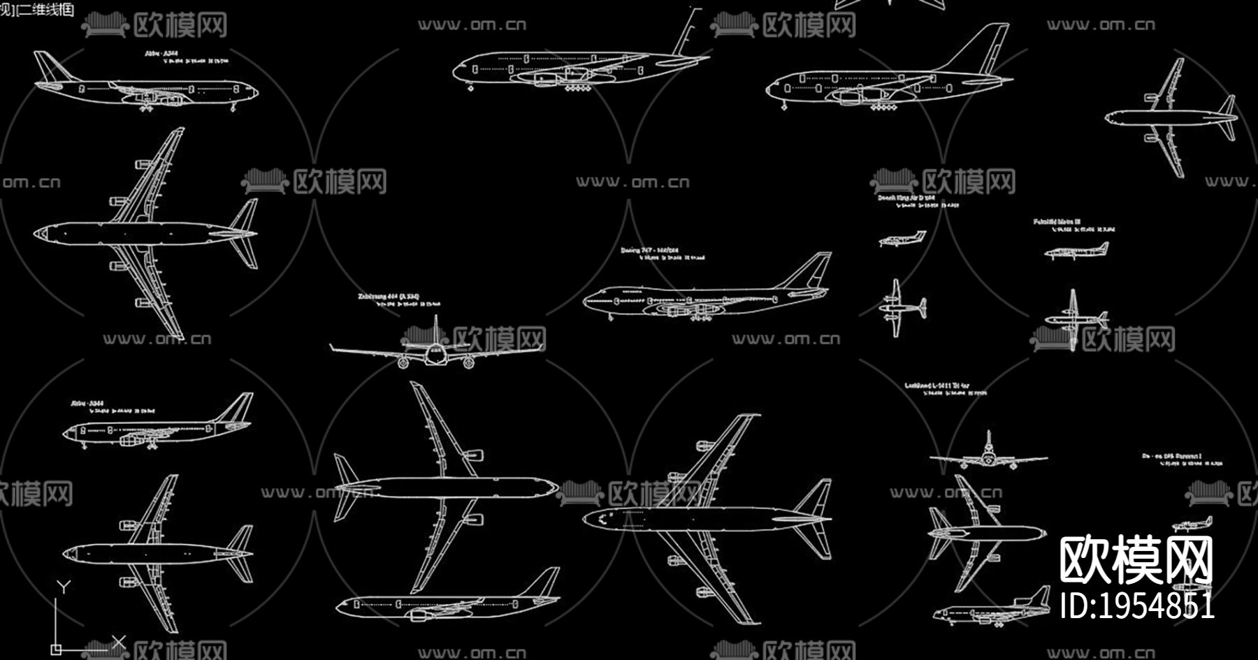 飞机cad图块下载（渲染图4）