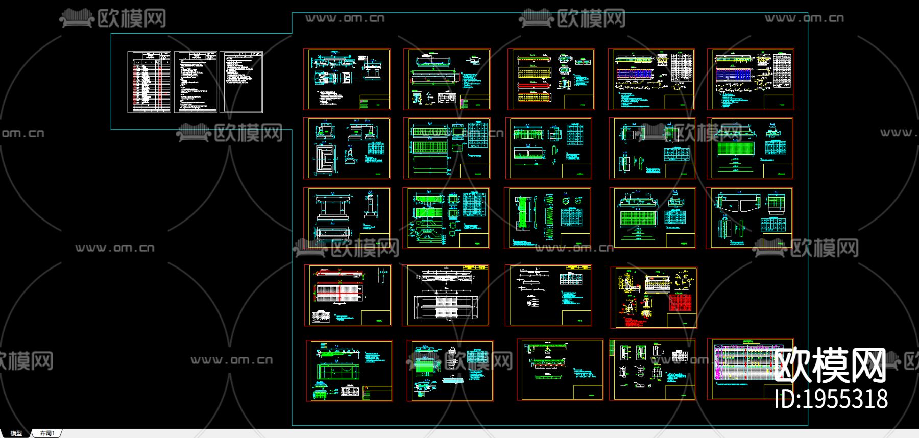 小桥cad施工图下载（渲染图4）