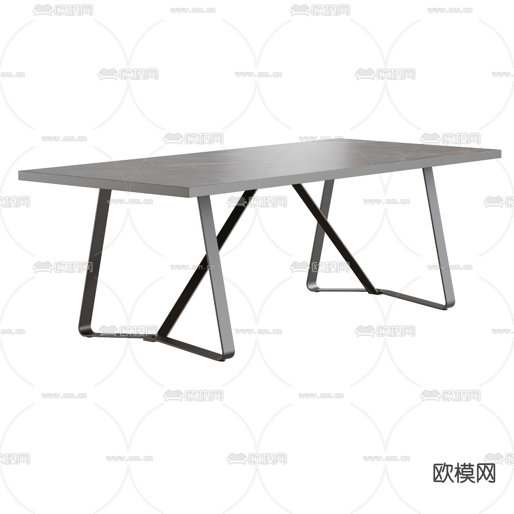 现代户外藤编桌椅3d模型
