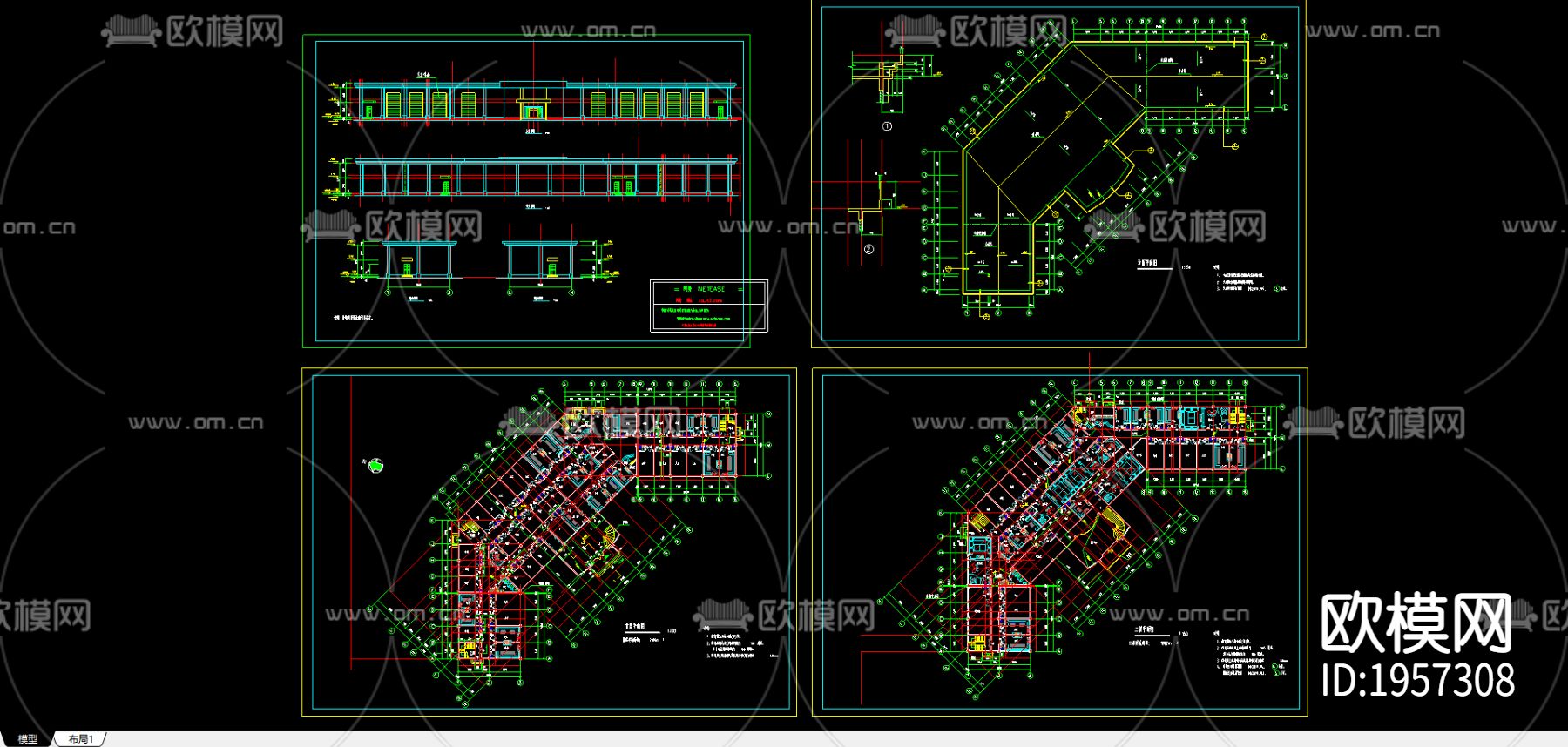 娱乐城cad施工图下载（渲染图1）