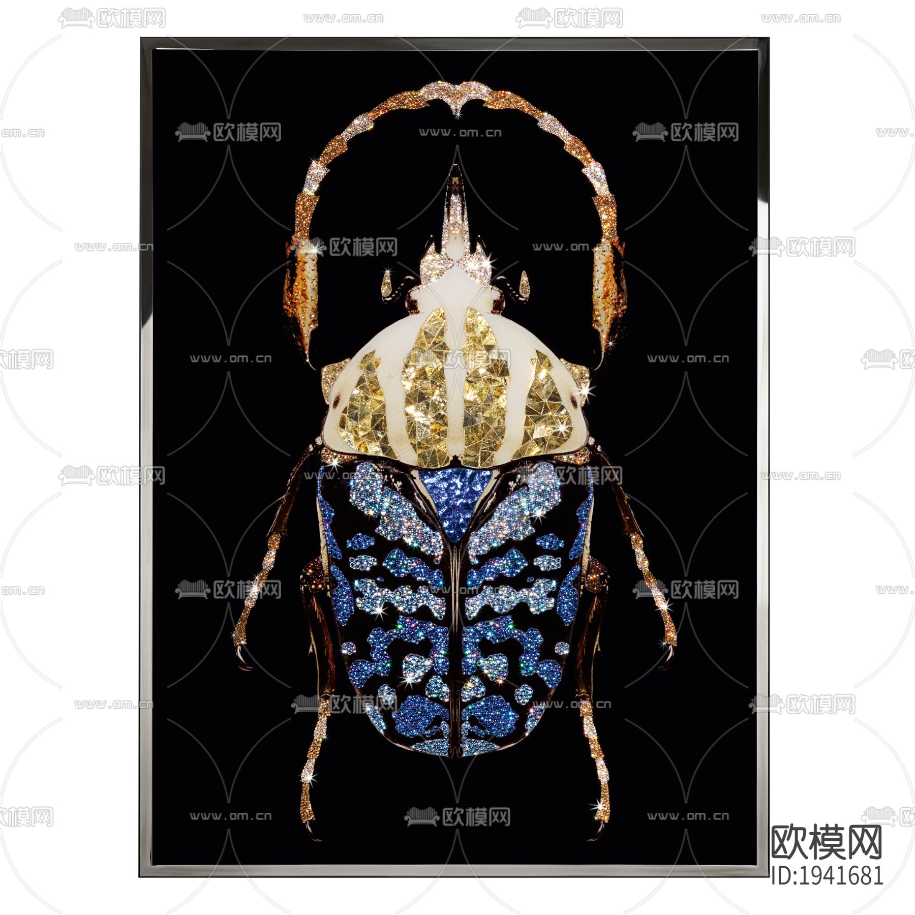 甲壳虫装饰画下载（渲染图2）