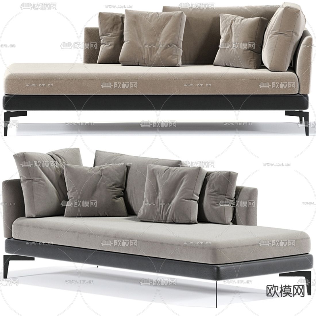 FLEXFORM 沙发贵妃椅3d模型下载