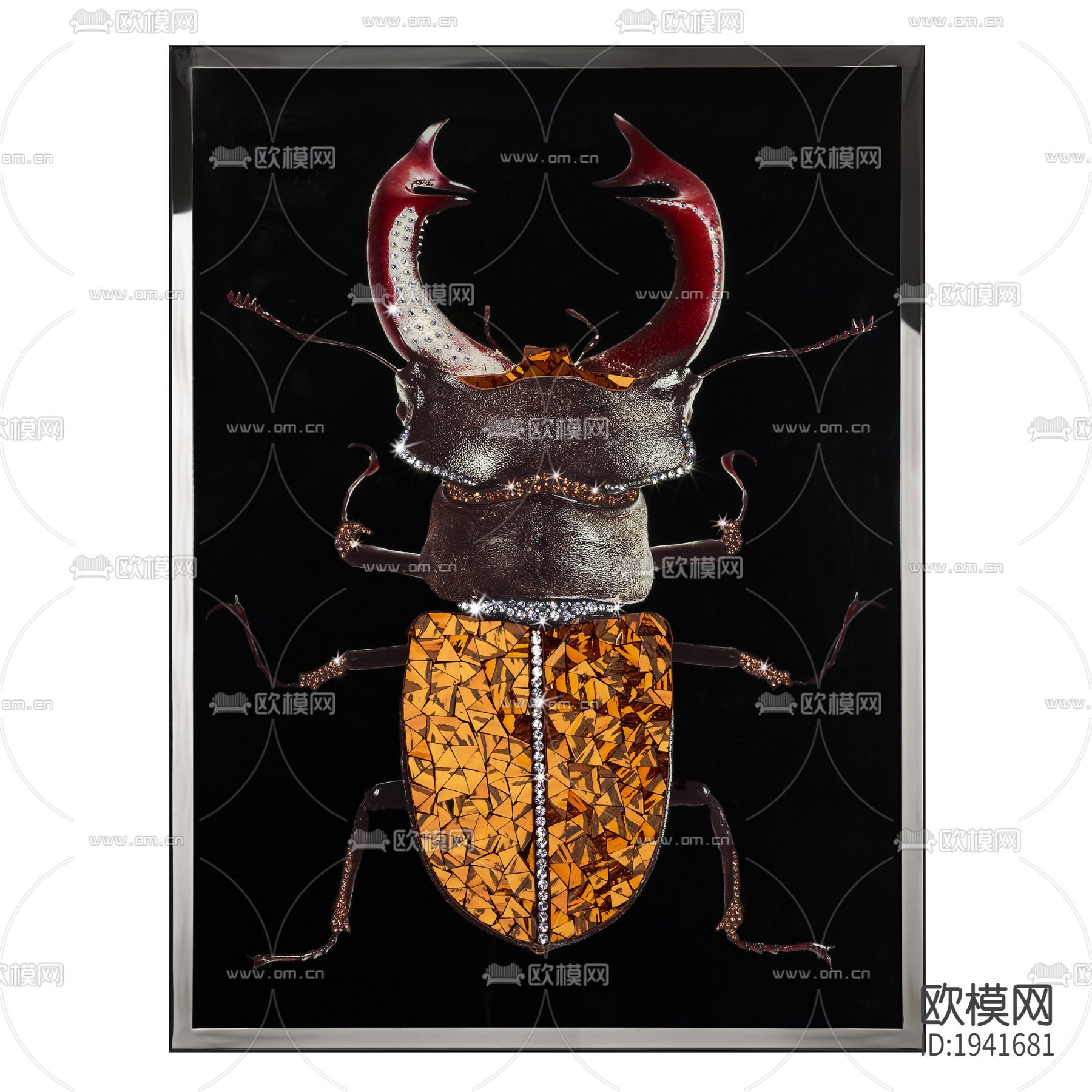 甲壳虫装饰画下载（渲染图1）