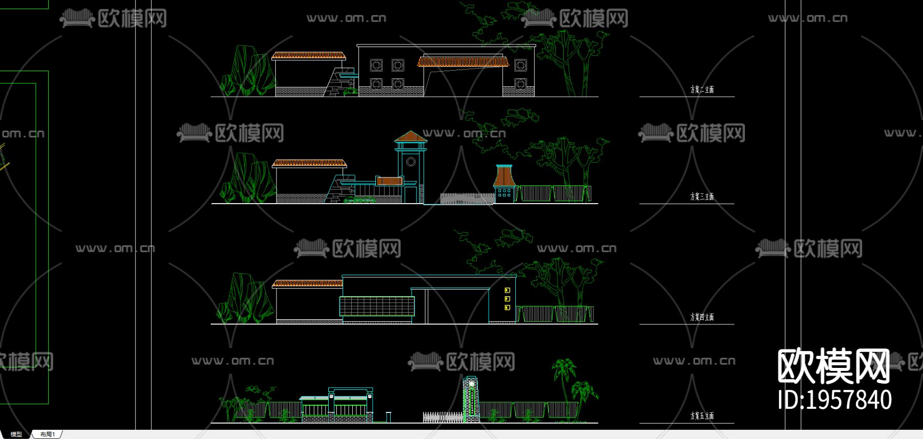 某招待所方案下载（渲染图3）