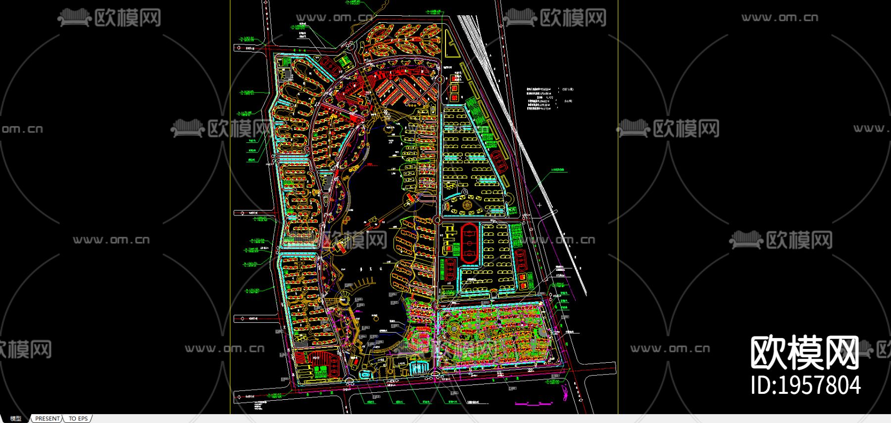 太湖之都总平面图下载（渲染图1）