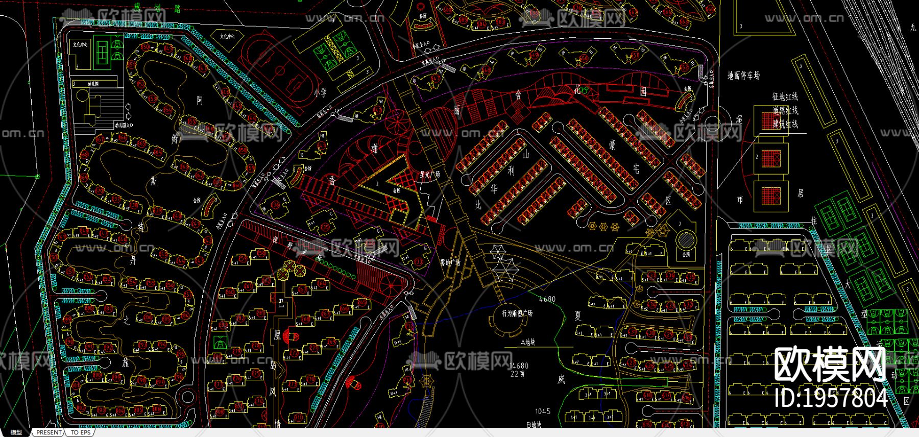 太湖之都总平面图下载（渲染图3）