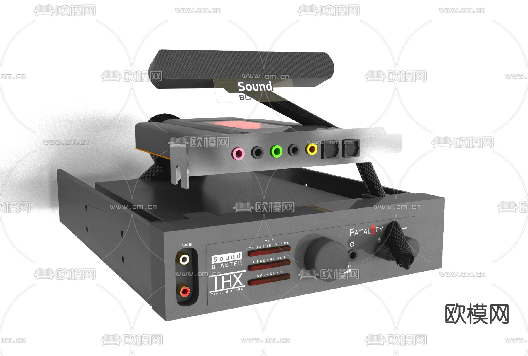 现代音频设备免费3d模型下载