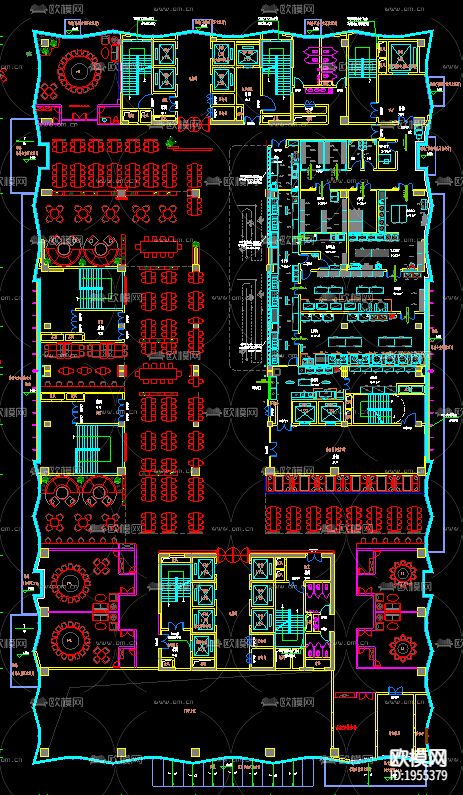 现代企业食堂餐厅后厨下载（渲染图6）