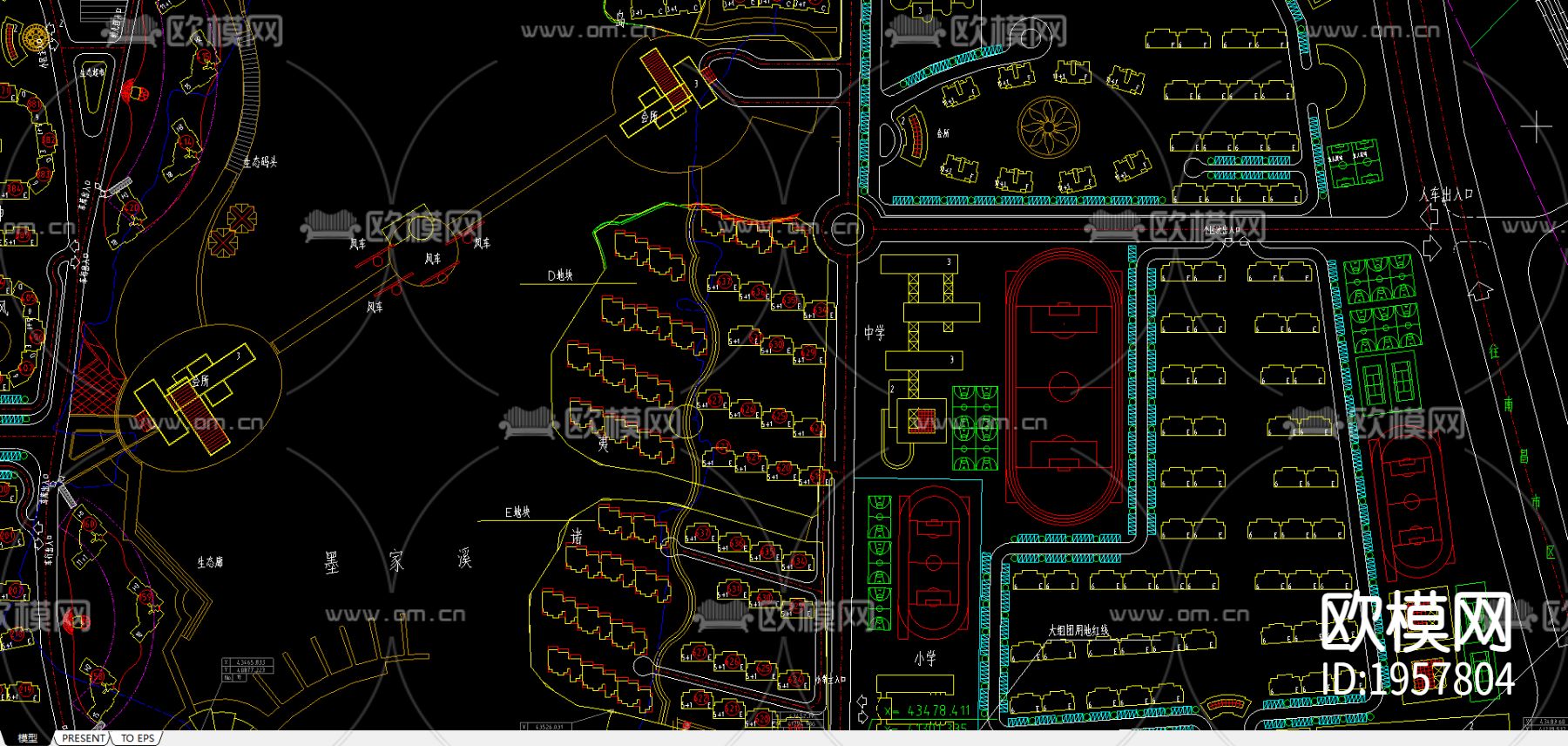 太湖之都总平面图下载（渲染图2）